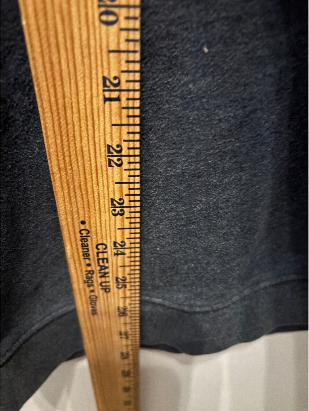 Croft and Barrow Extra Soft Dark Gray Quarter Zip Pullover Sweatshirt - Picture 4 of 7